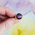 Handmade Black And Pink Eye Resin And Stainless Steel Adjustable Ring