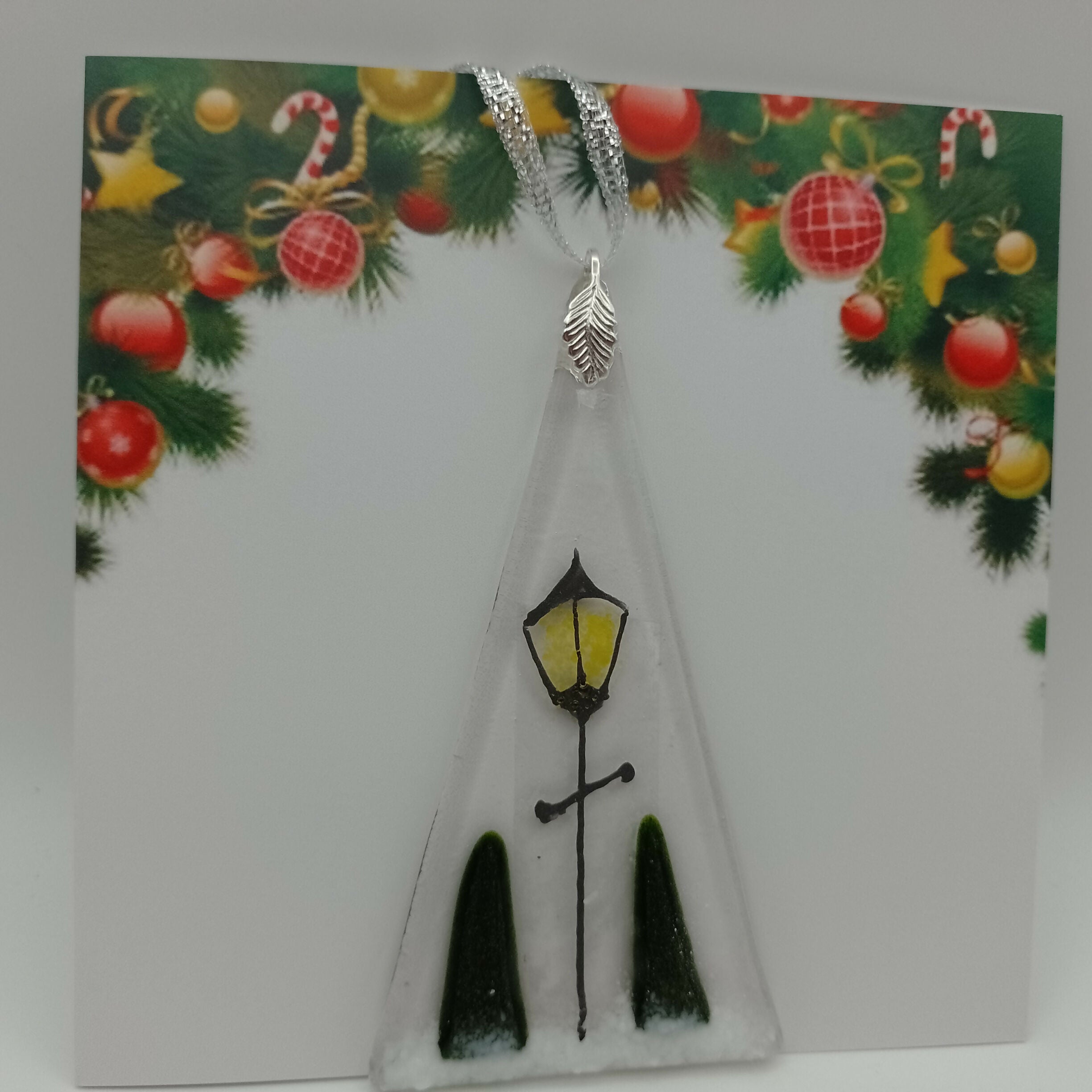 Fused Glass Christmas Card