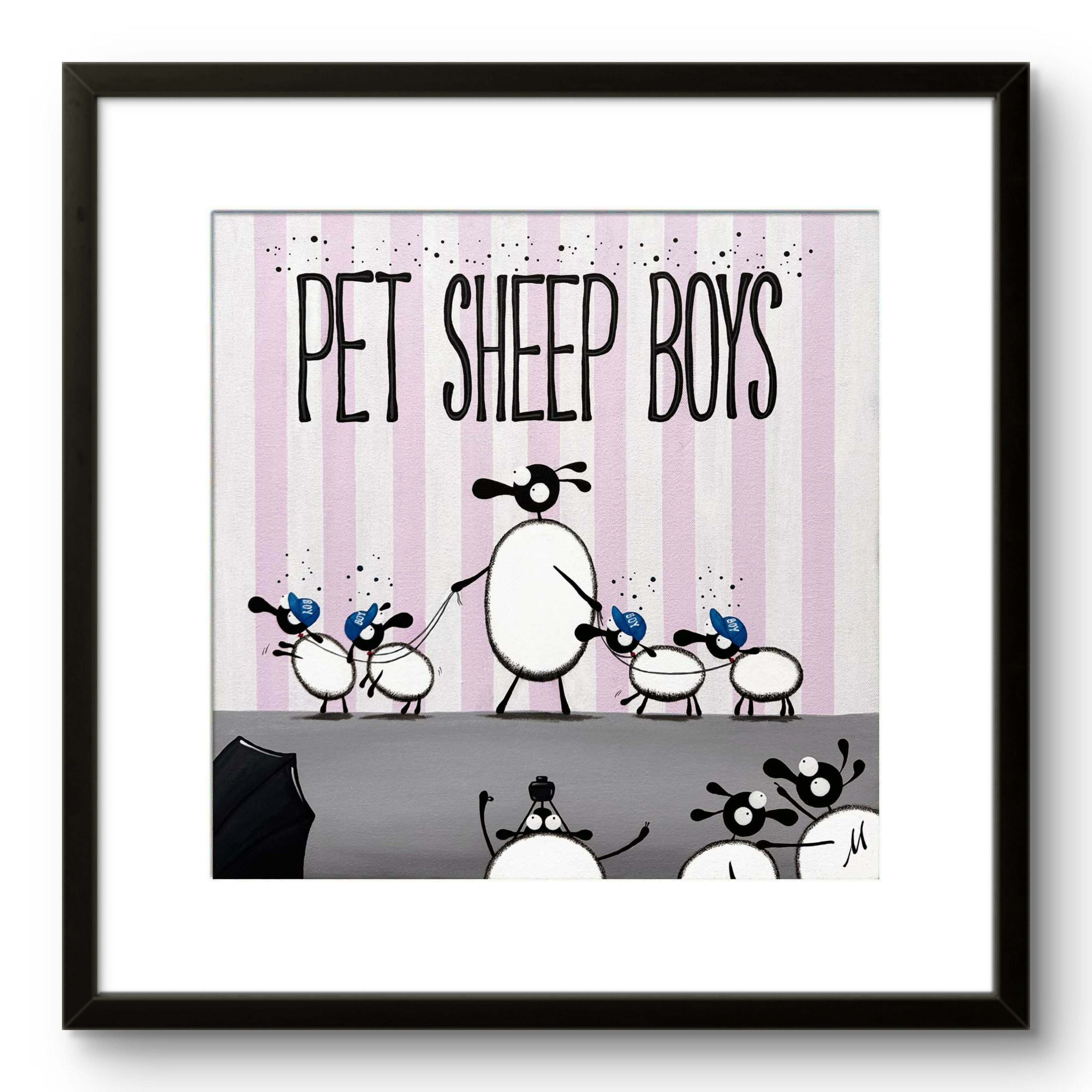 Pet Sheep Boys - 20” Framed Limited Edition Print