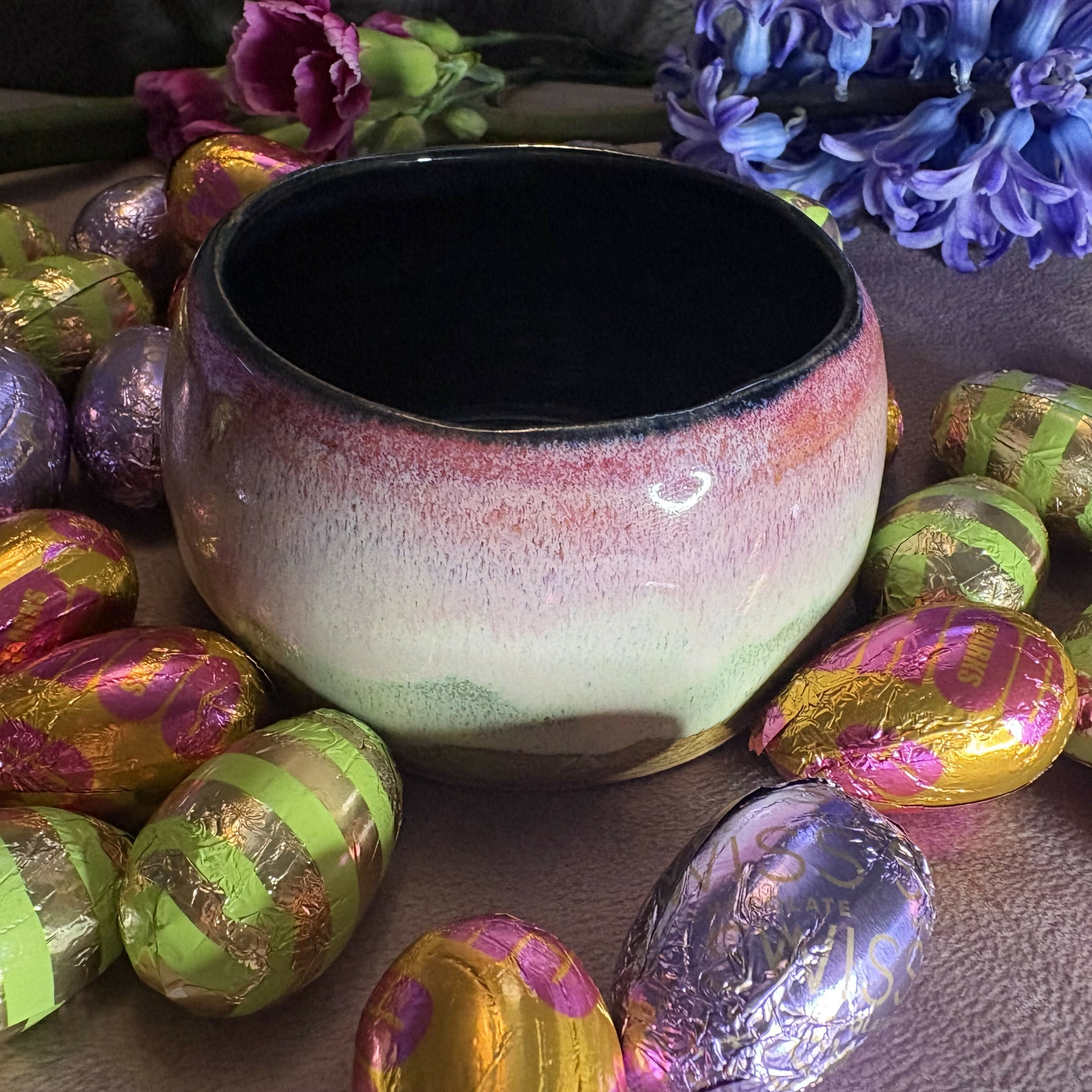 Misty Pink & Green Bowl