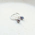 Sterling Silver & Freshwater Pearl Drop Hoop Earrings