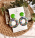 Funky Pattern Collection - Doughnut Polymer Clay Earrings