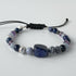 UNISEX HEALING CRYSTAL THROAT CHAKRA BRACELET WITH AROMATHERAPY BEADS