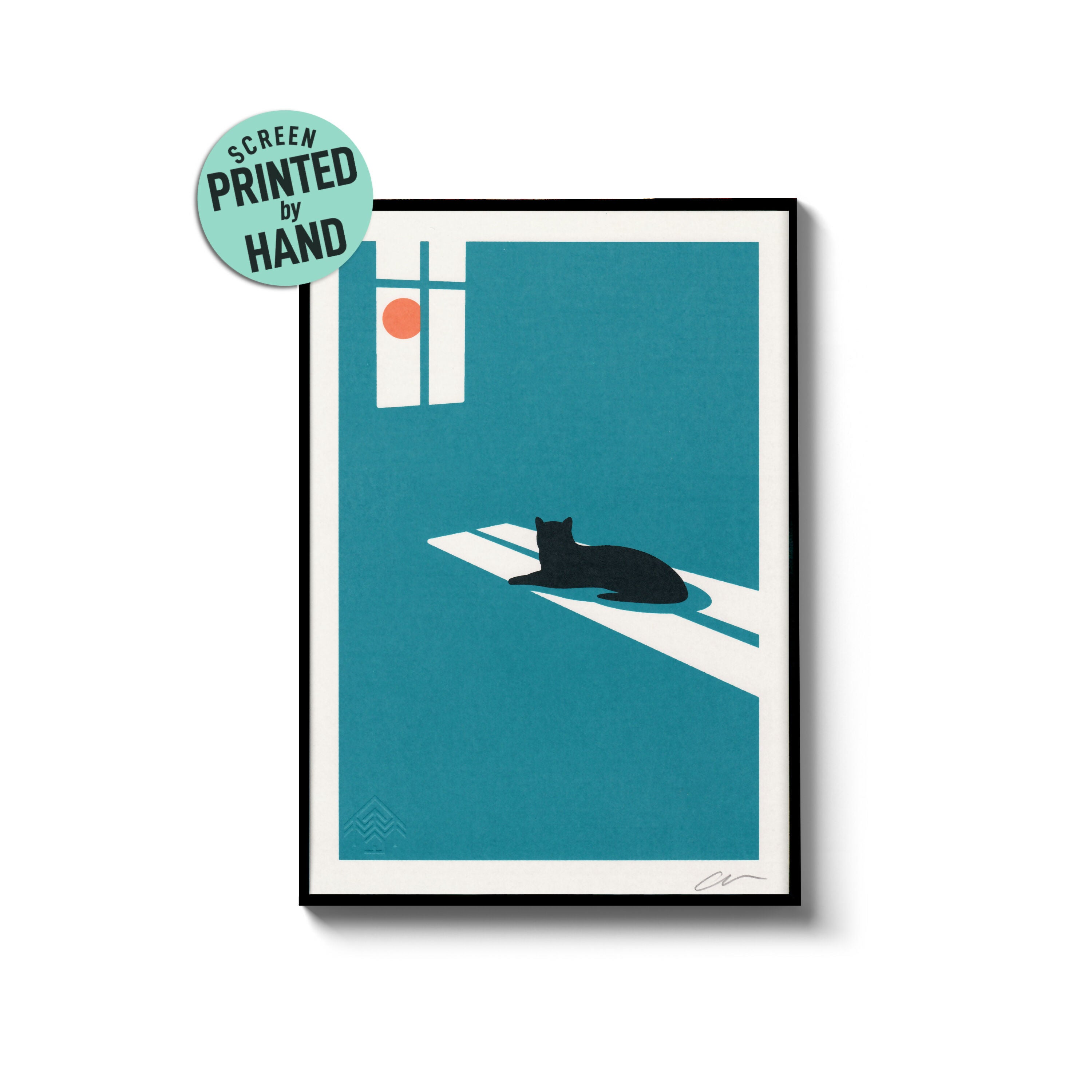 Sunbather, A4 Cat Print