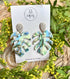 Aqua Collection - Monstera Leaf Polymer Clay Earrings