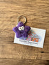 Felted Smiley Star Keyring
