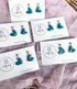 Ocean Dream Collection - Small Heart Polymer Clay Earrings