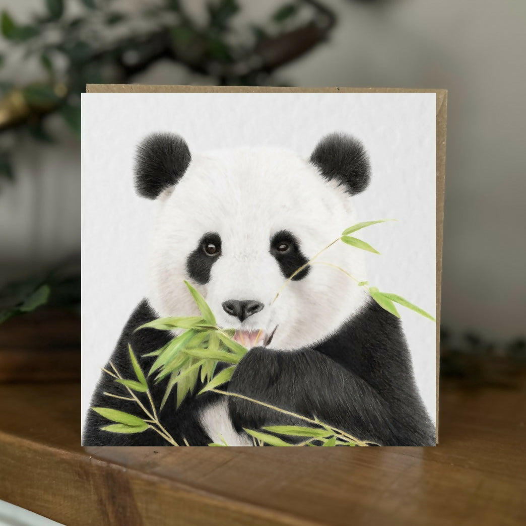 Panda Greeting Card – Blank Inside