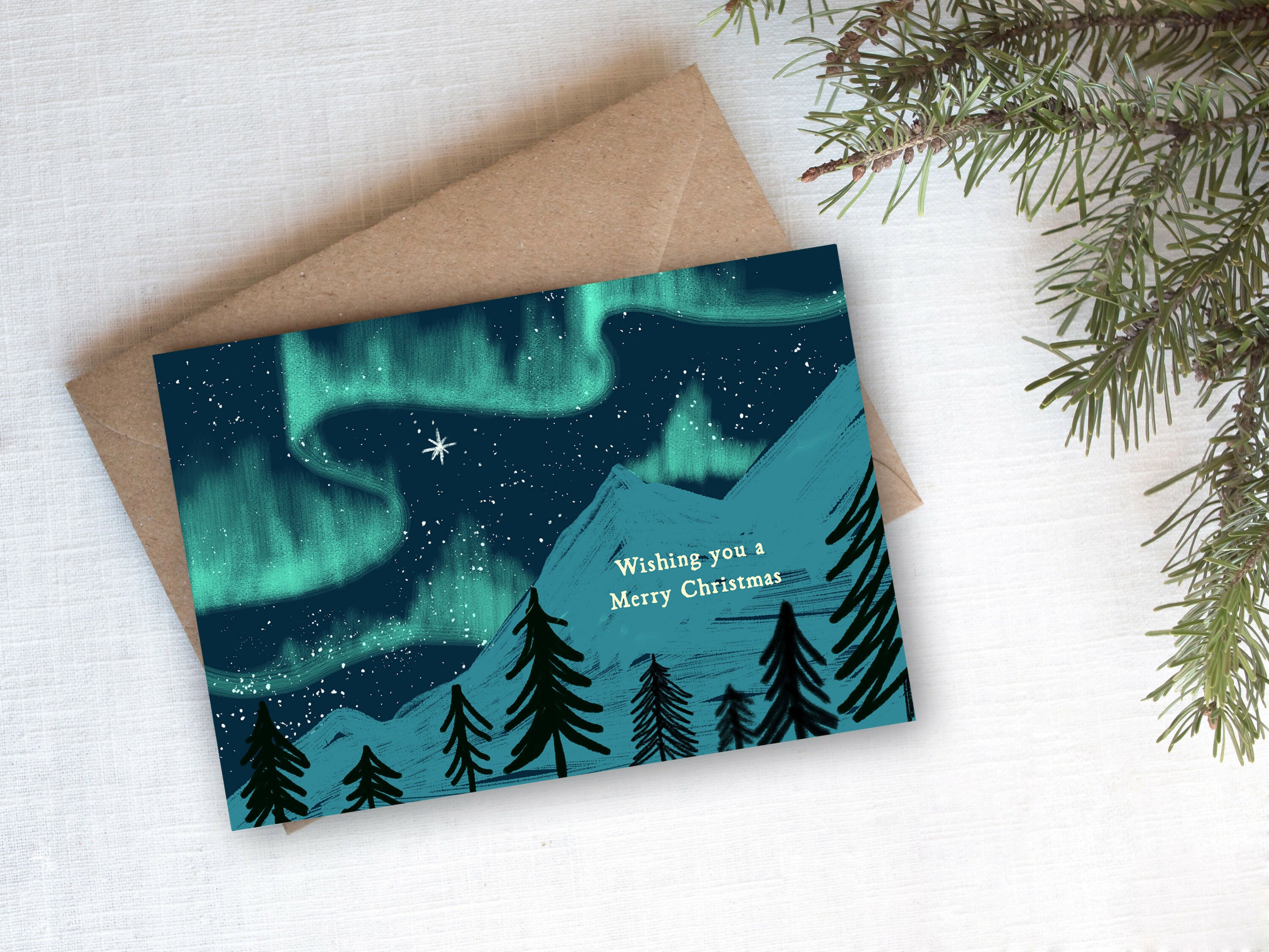 Dark Forest Christmas Card