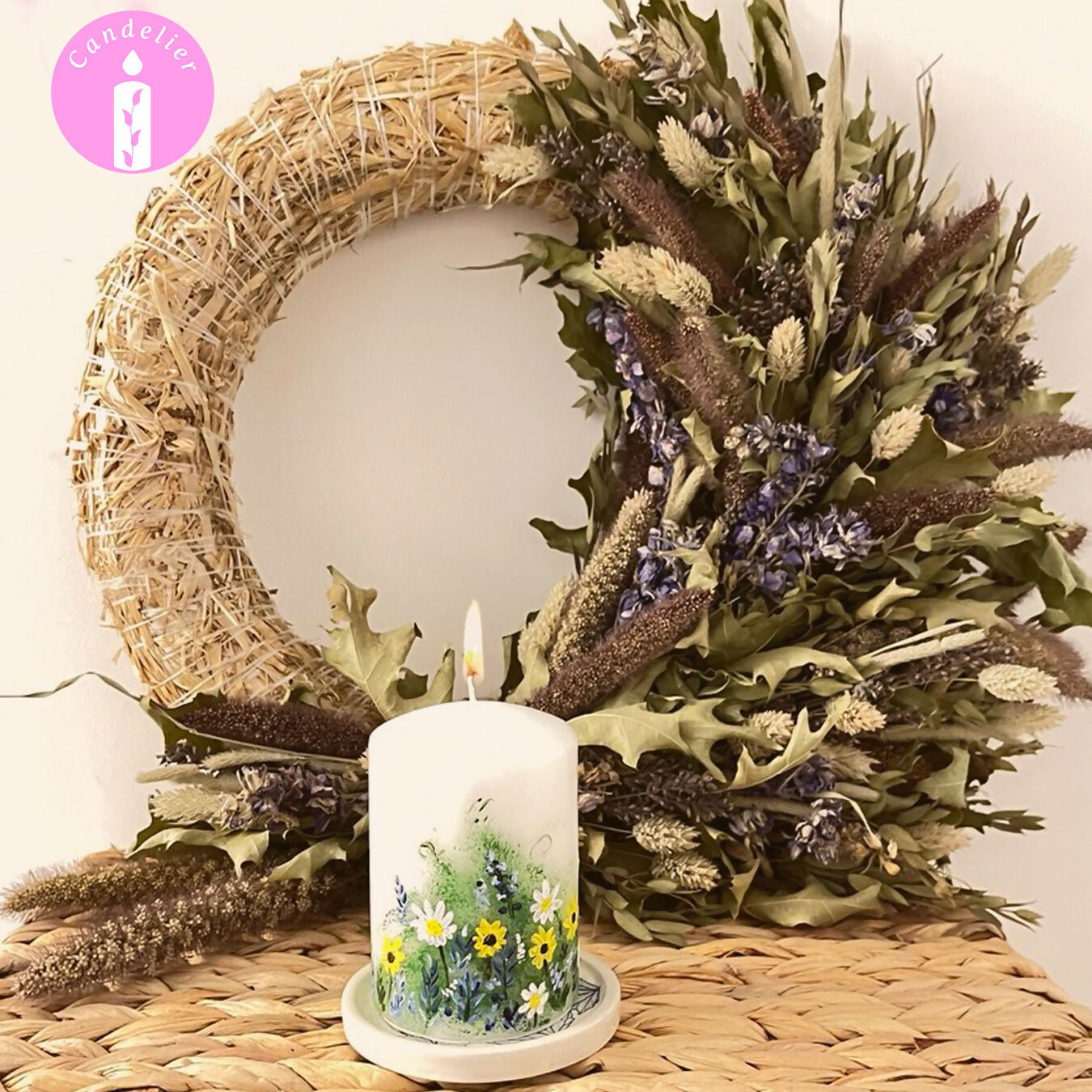 Flower Meadow, White Candle