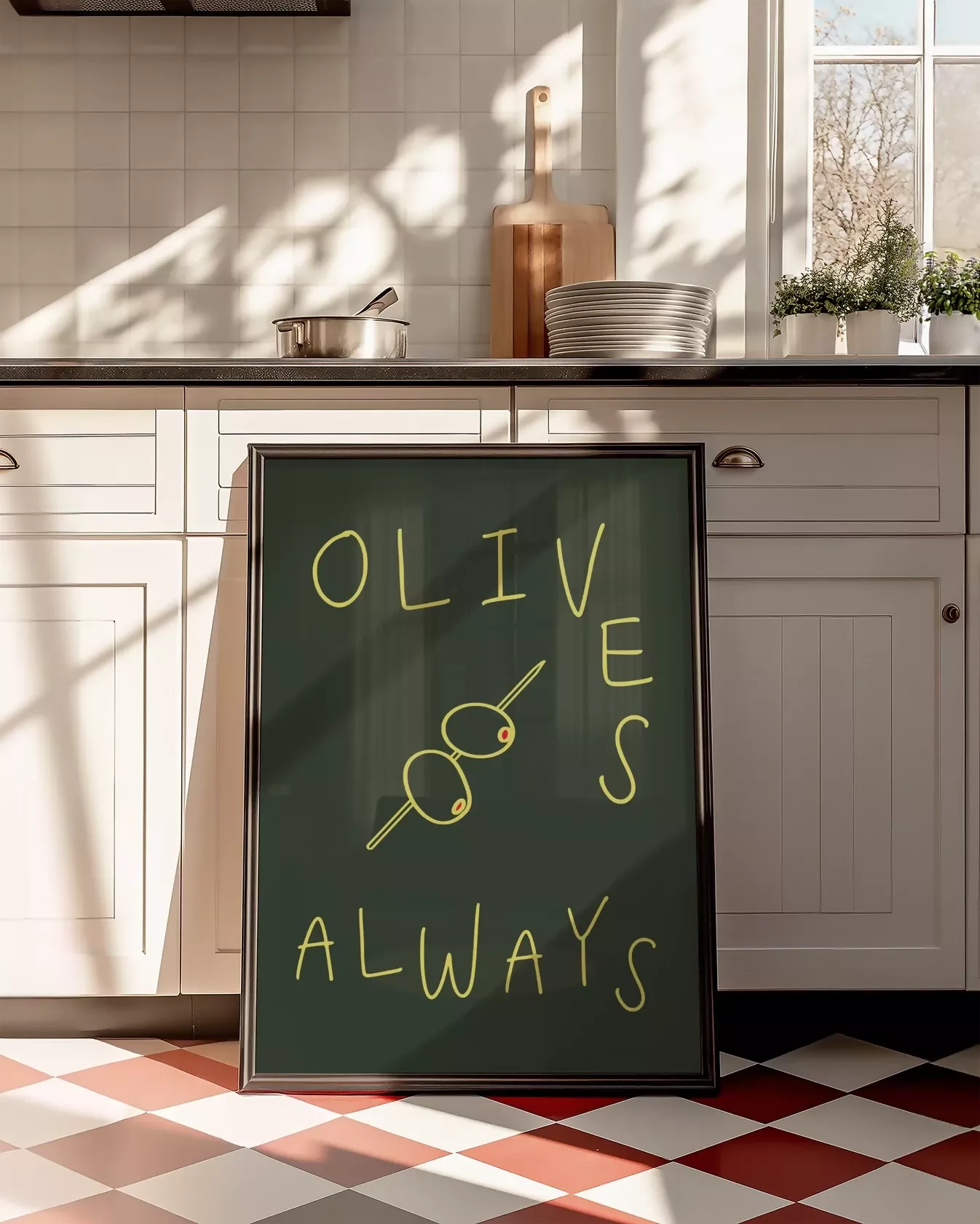 OLIVES ALWAYS WALL ART PRINT
