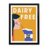 Dairy Free Oat Milk Retro Kitchen Print
