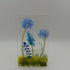 Fused Glass Blue Flower Tealight
