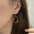 Big Teardrop Christmas Earrings
