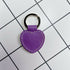 Heart Shaped Leather Keyring - Blank