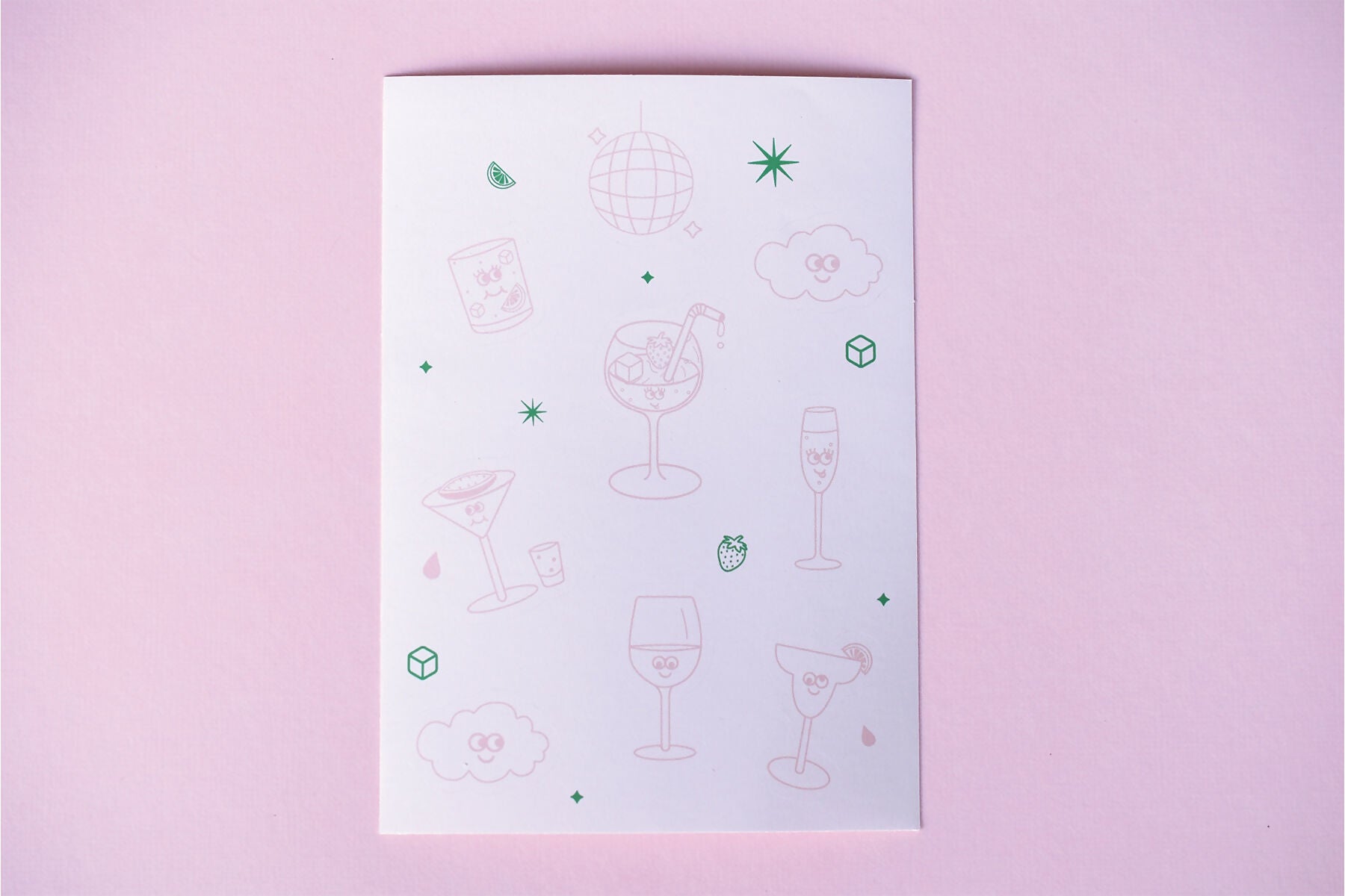 Cocktail A6 Sticker Sheet