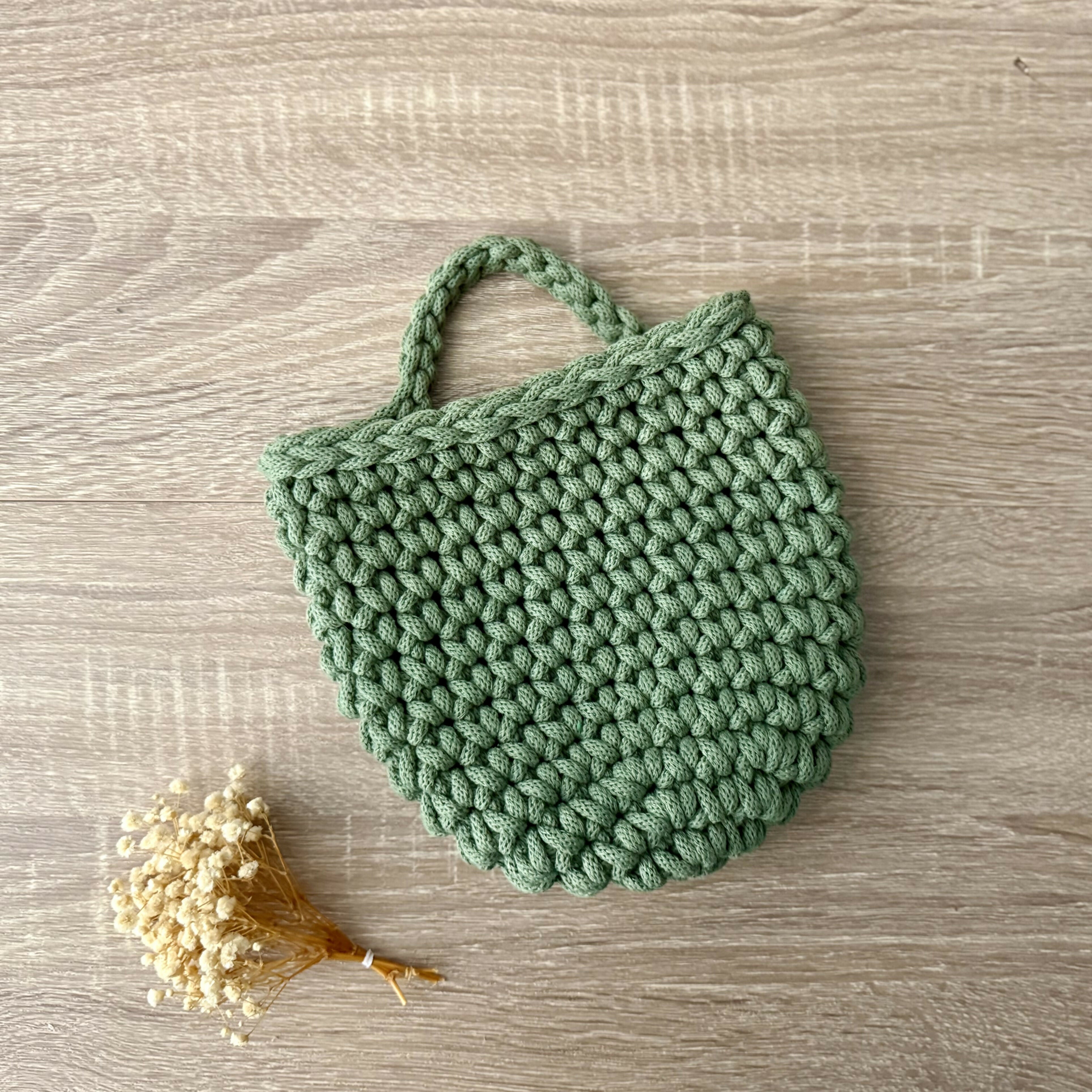 Crochet Small Hanging Basket