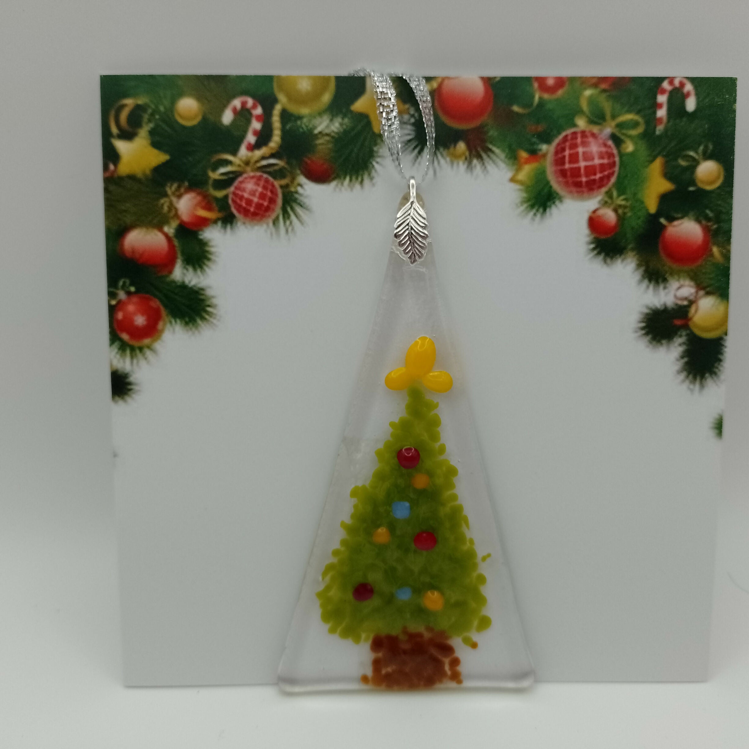 Fused Glass Christmas Card