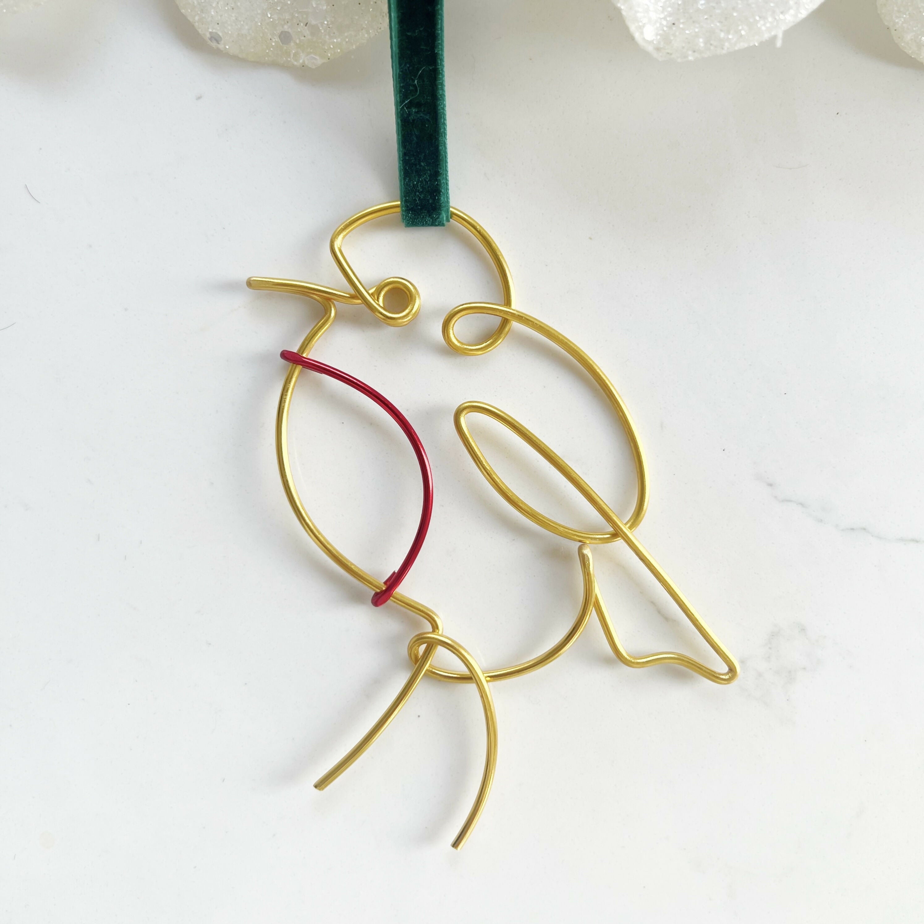 Robin: Wire Christmas Tree Decoration