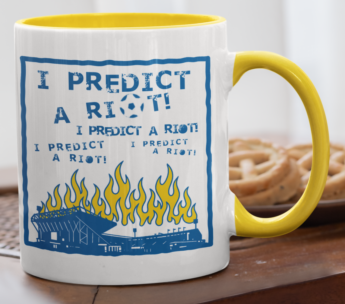 Leeds Utd Mug RIOT Design