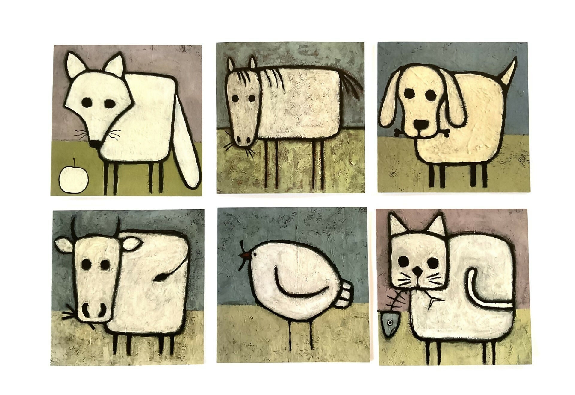 ANIMAL ACRYLIC GICLEE PRINT. YUM YUM RANGE