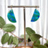 Ocean Dream Collection - Medium Semi Circle Polymer Clay Earrings