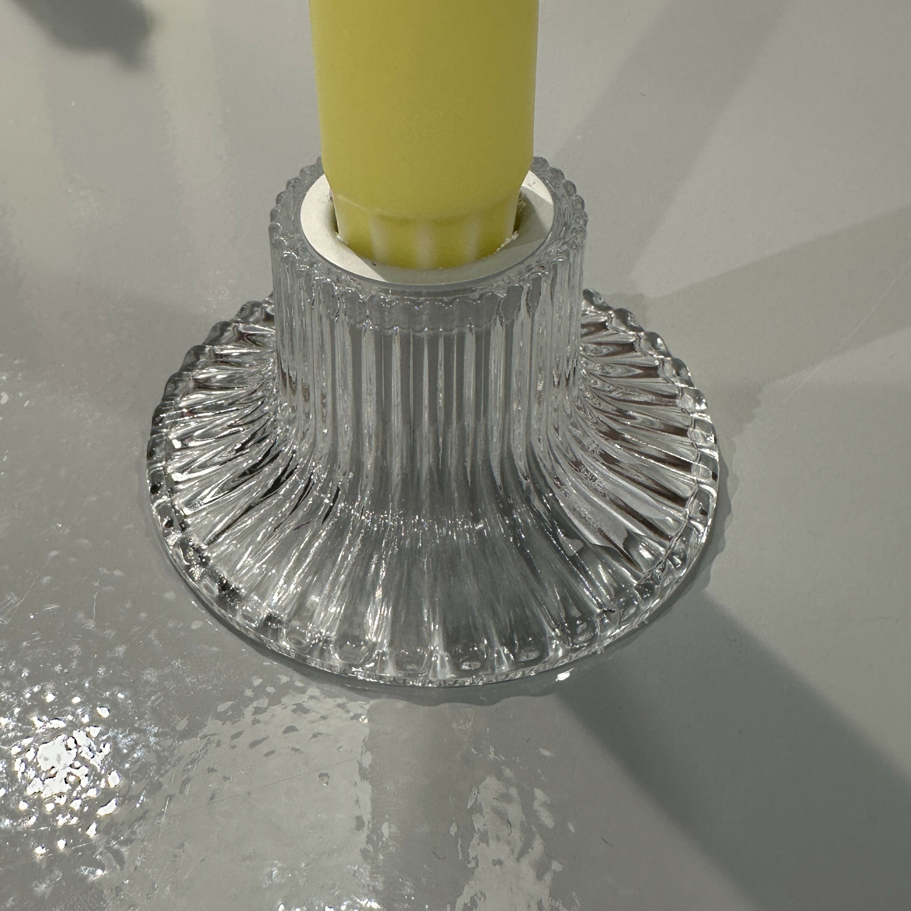 Clear Candle Holders