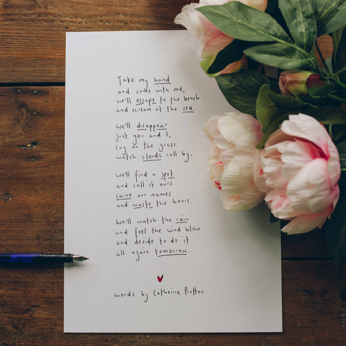 Take my hand - Valentine's Love Poem