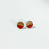 Round Wooden Brown Opaque Resin Studs