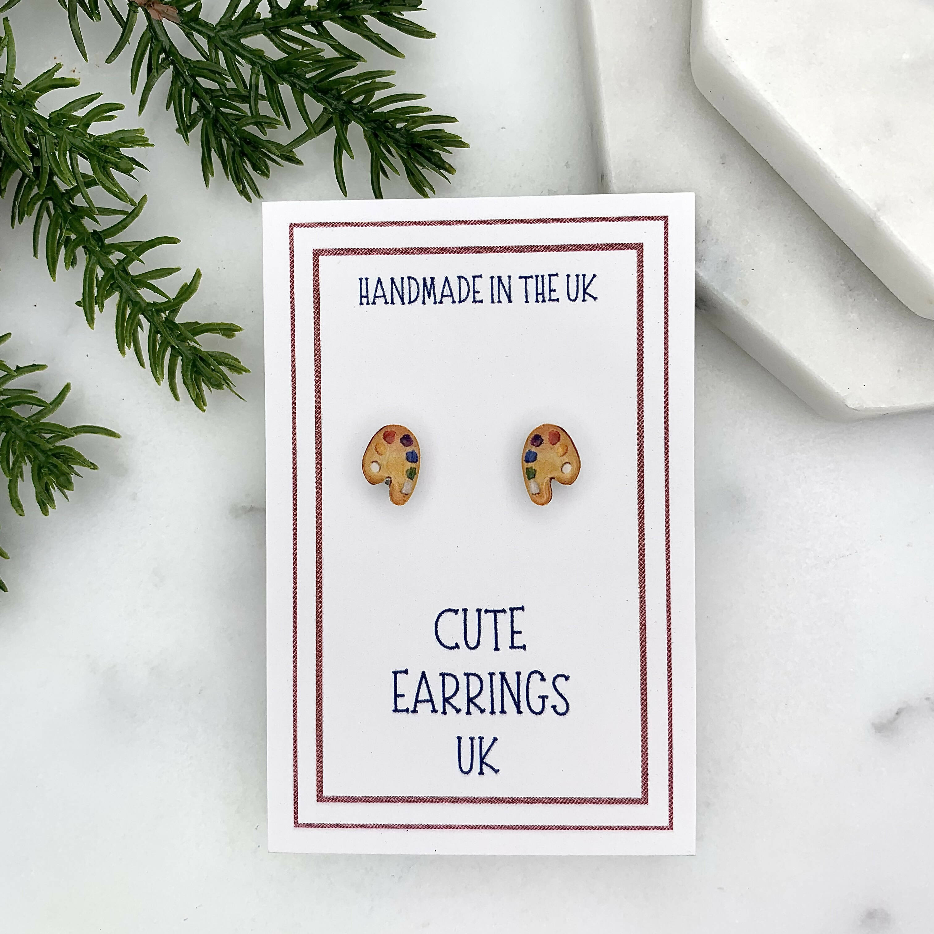 Artist Palette Stud Earrings