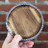 Hand painted wooden trinket tray