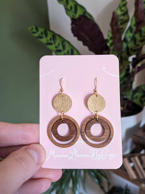 Circles - Wooden Earrings