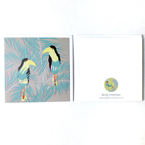 Toucan & Leaves Greetings Card