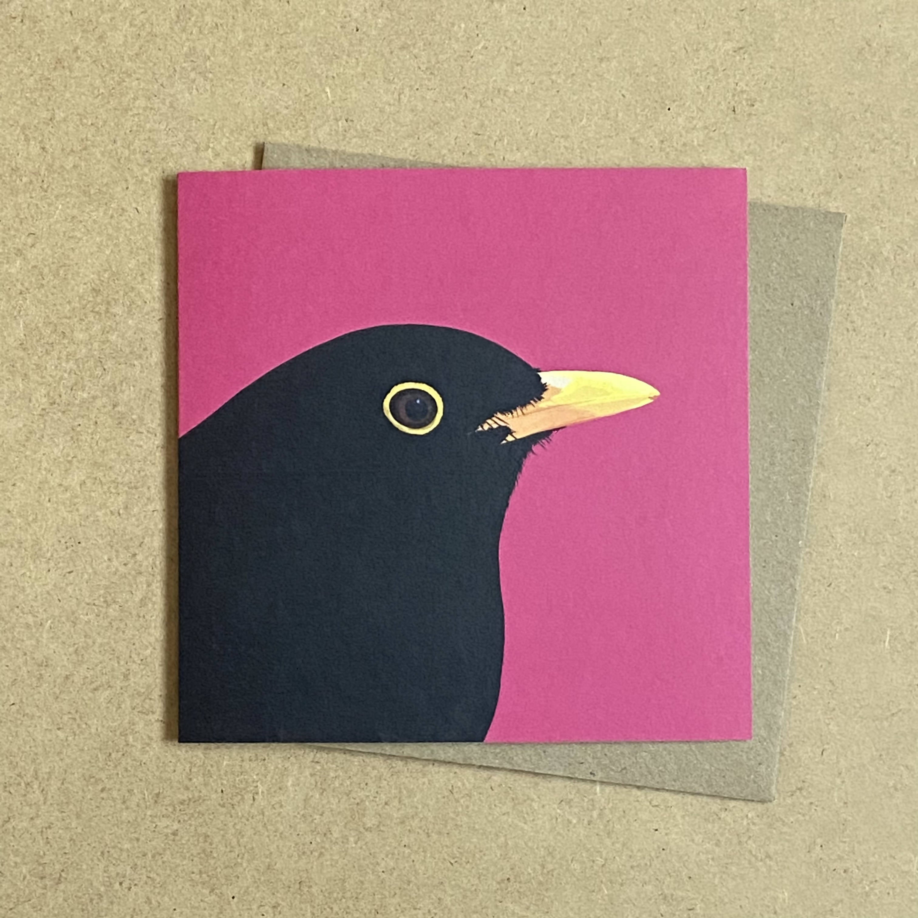 Blackbird Greetings Card