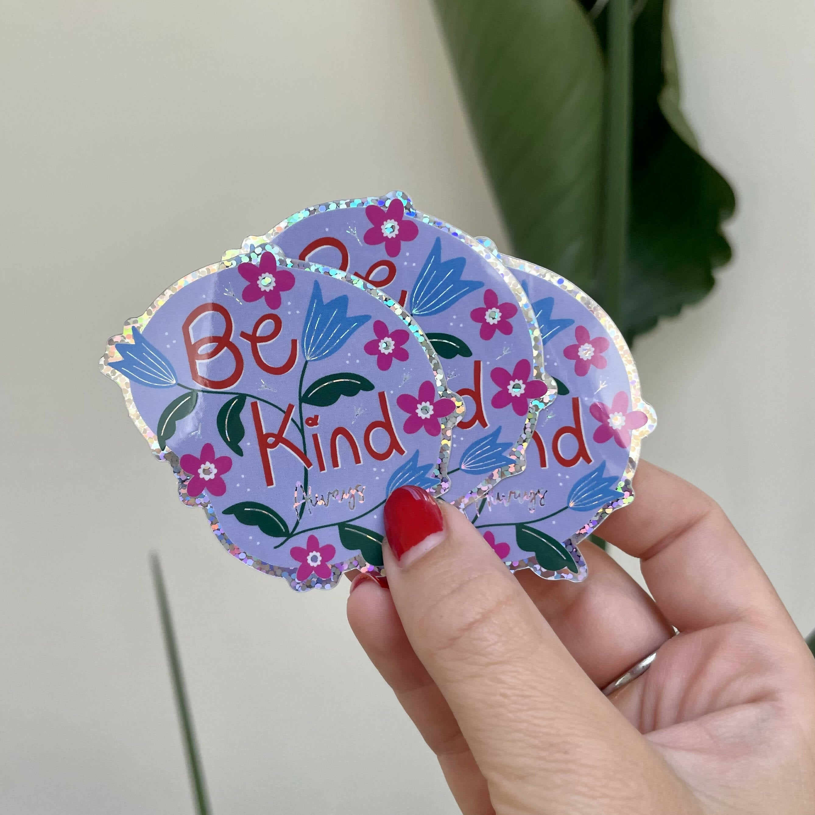 Be Kind Always Glitter Sticker