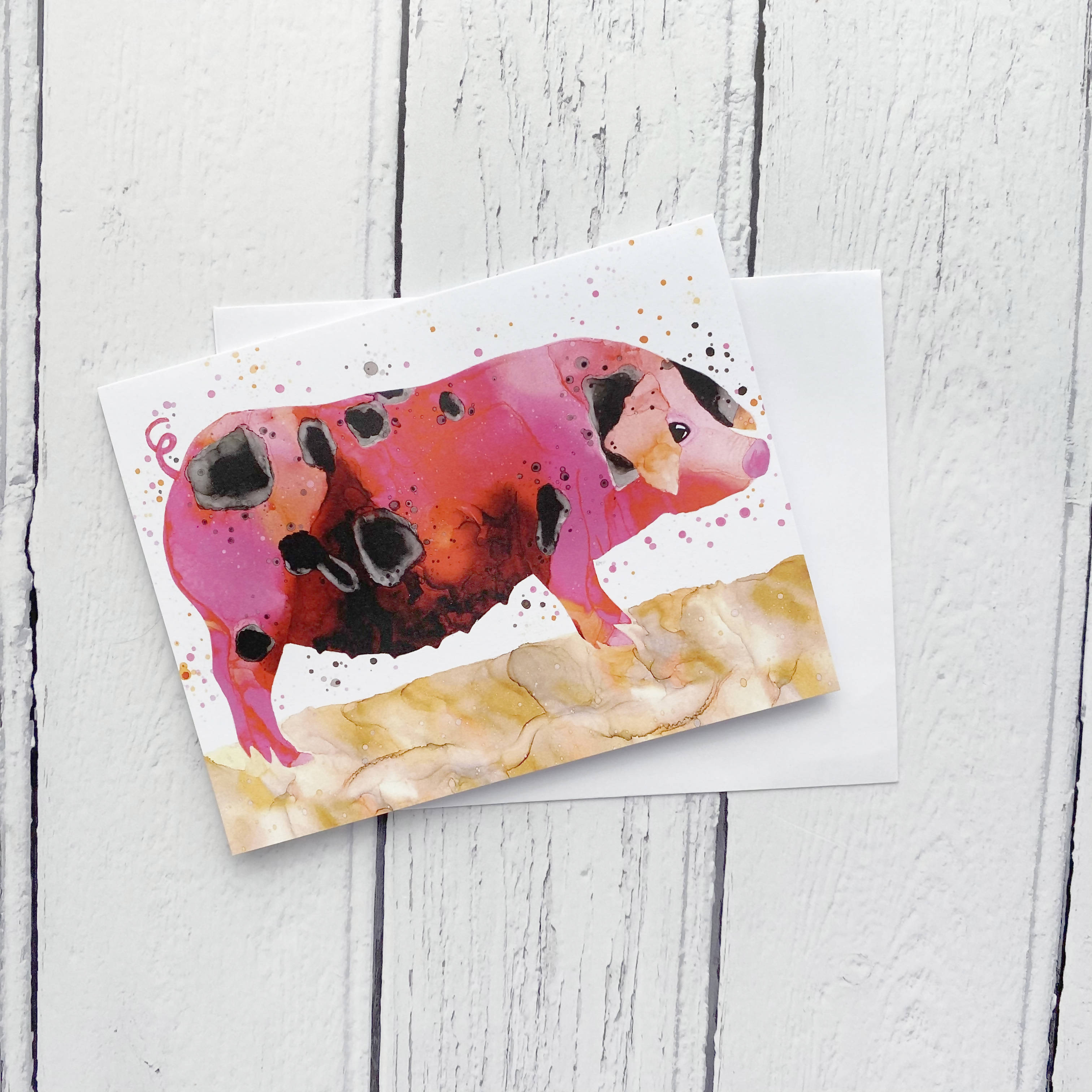 Animal Ink Greetings Card