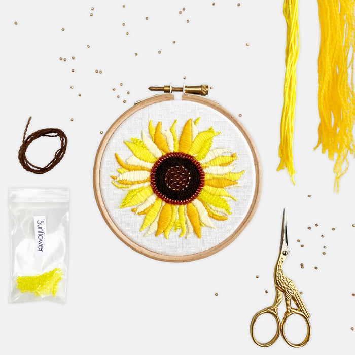Sunflower Modern Embroidery Kit