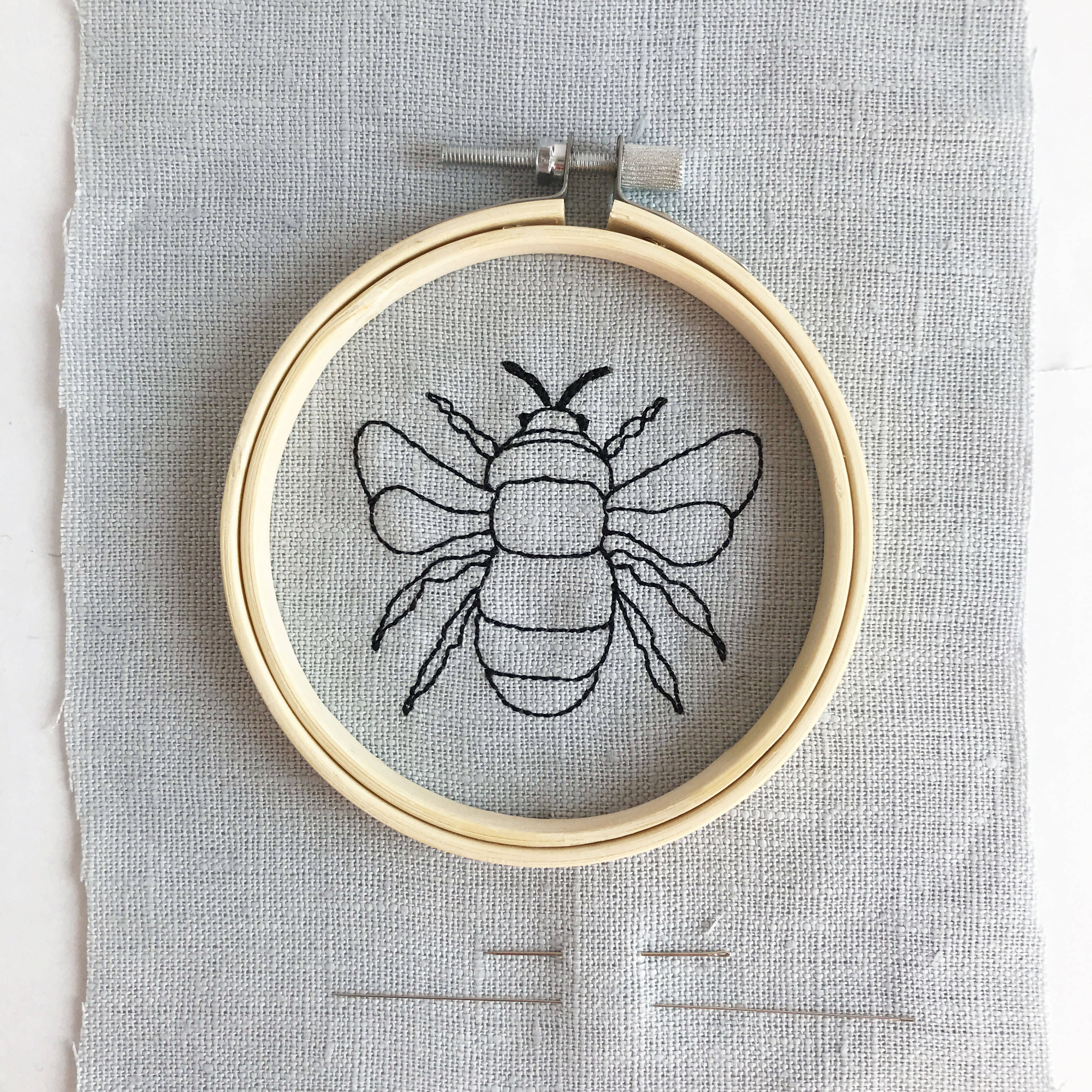 Bumble Bee Embroidery Kit - Perfect for Beginners | Art & Soul