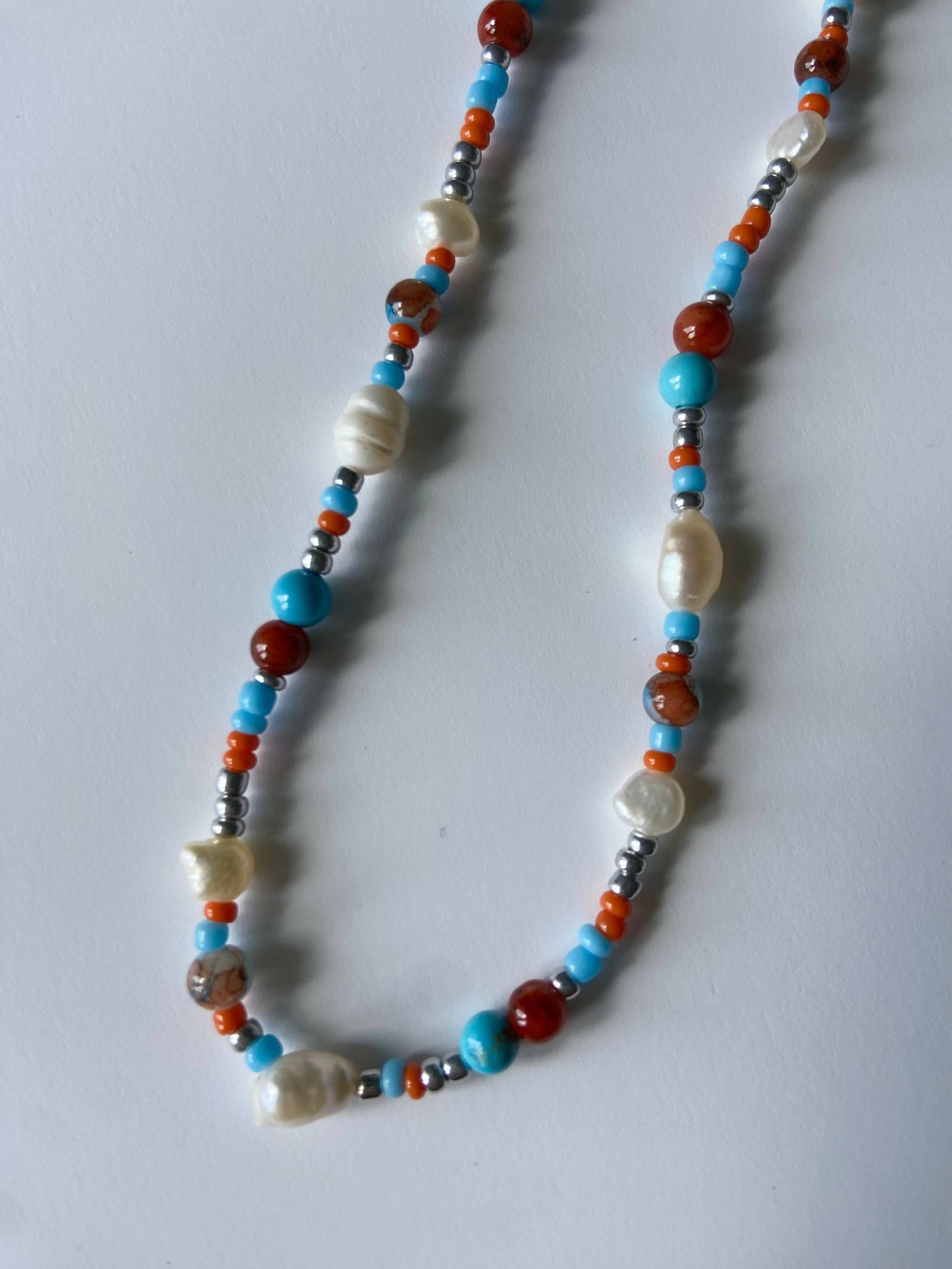 Orange clearance gemstone necklace