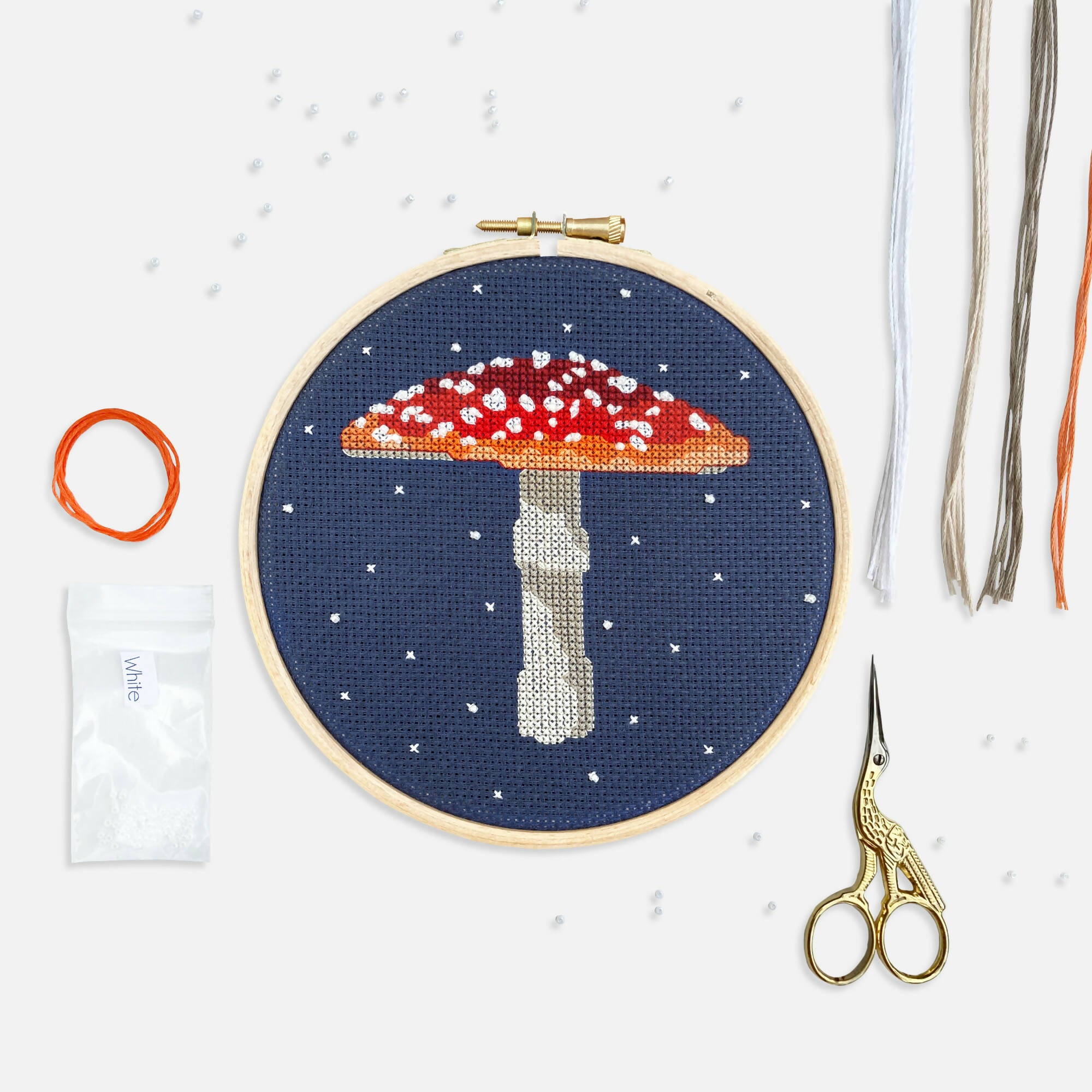 Toadstool Cross Stitch Kit