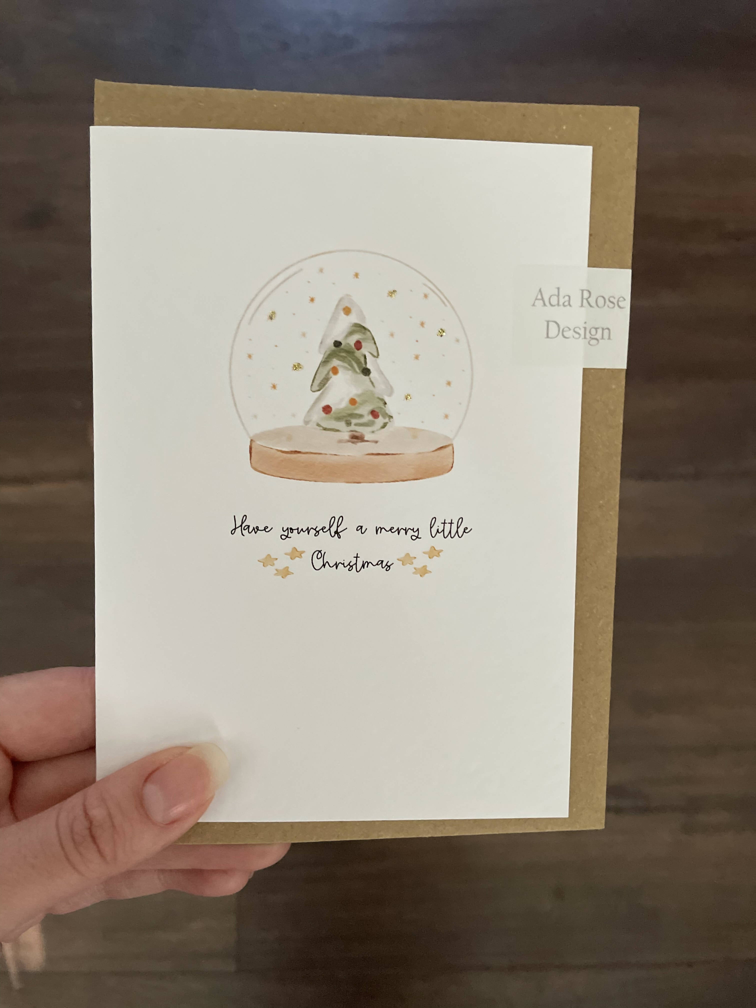 Christmas Snowglobe Card