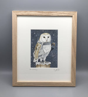 News Of The Day - Limited Edition Giclée Print, presented in a solid Oak Frame. By Jenny Davies
