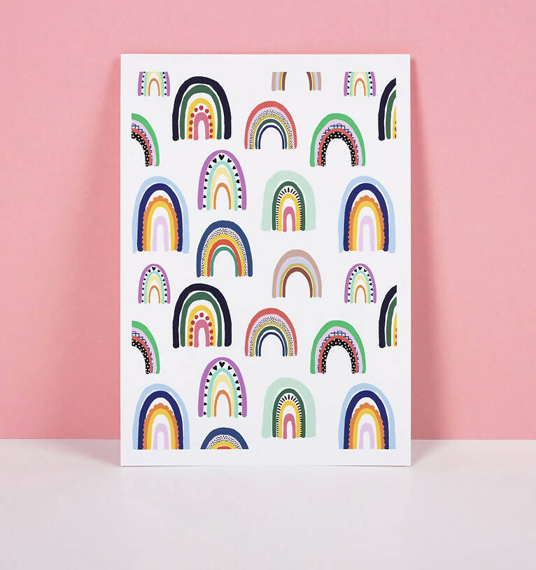Rainbow Art Print A4