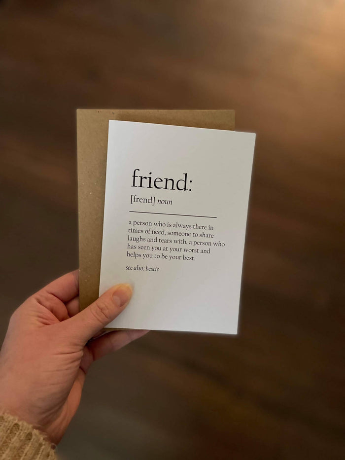 Friend Definition card