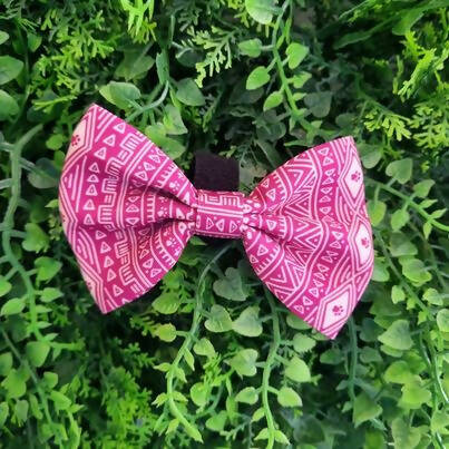 Aztec (Pink) Bow