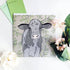 Grey Cow Greetings Card