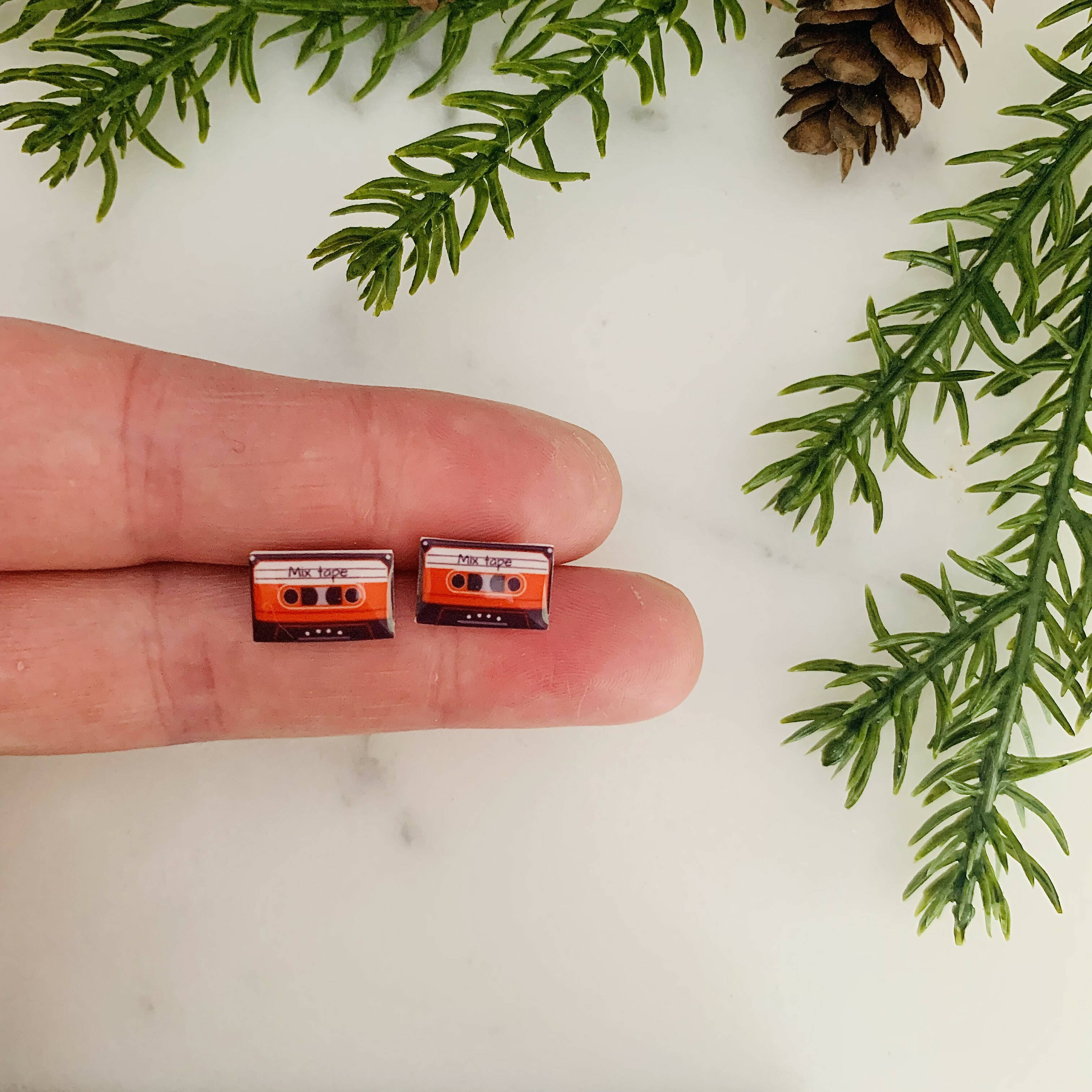 Cassette Tape Stud Earrings