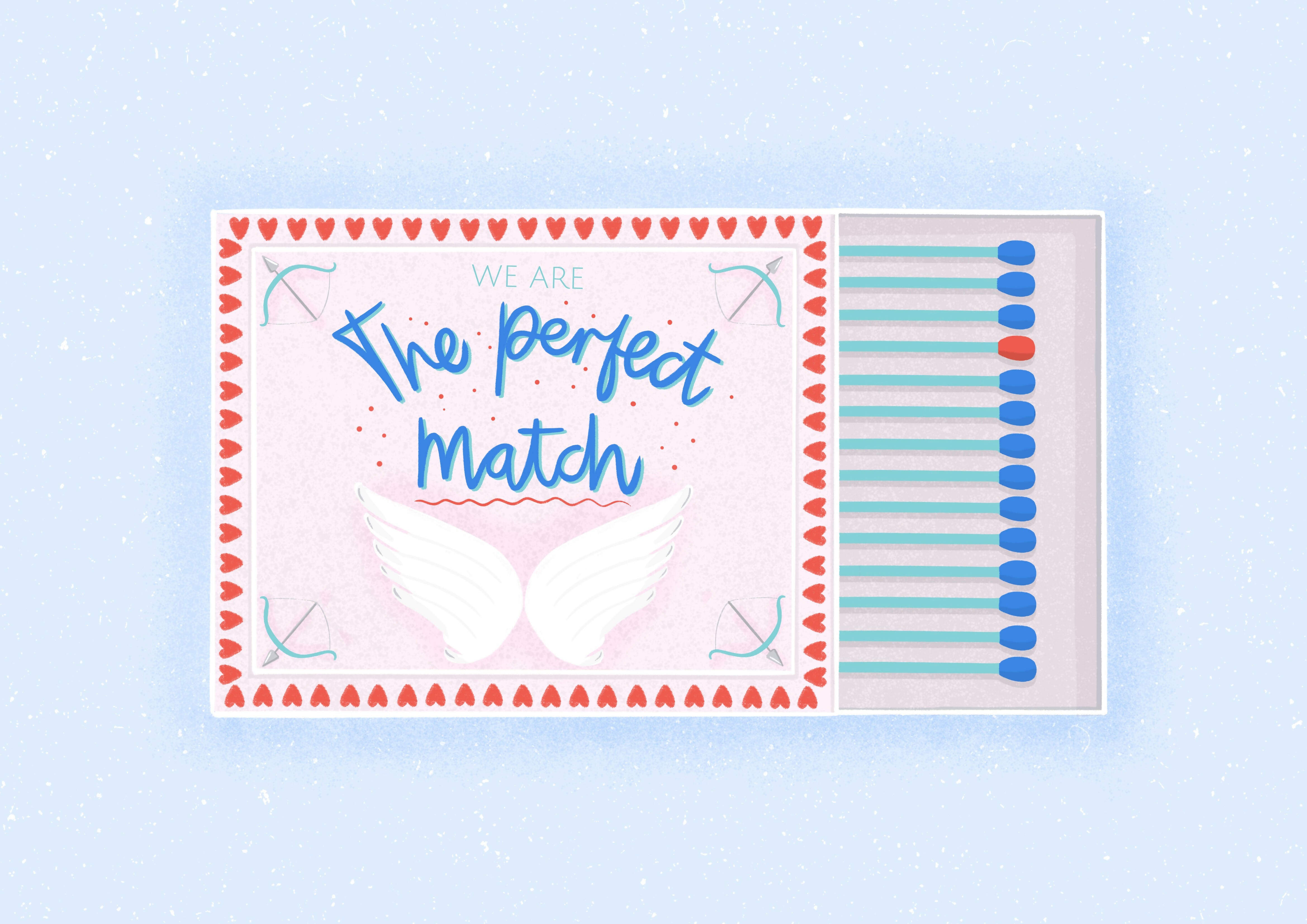 We Are The Perfect Match - Valentines/Anniversary Card