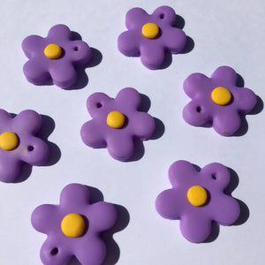 Polymer Clay Violet Earrings