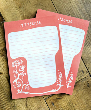 Notepad - Nonsense Flowery A5 Lined (50 pages)
